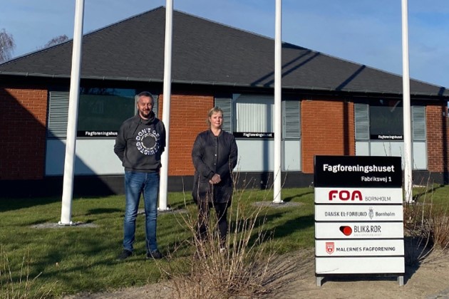 <em>Anja Juhl Kofoed, FOA, og Henrik Kofoed Hansen, BUPL, gl�der sig til samarbejde.</em>