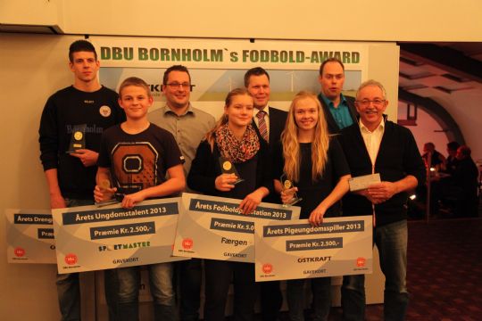 Fodboldpriser uddelt af DBU Bornholm