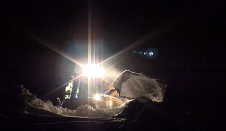 Nogle mindre veje lukket af sne