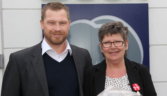 Bel�nnet for lang tjeneste