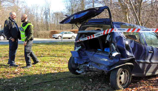 Kun materiel skade ved uheld
