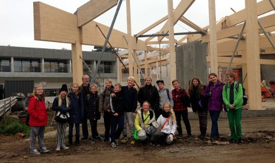 Elever bes�gte gr�nt hotel