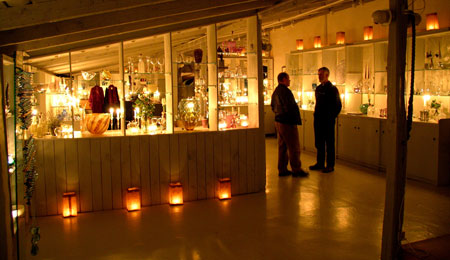 Julestue i glaspusteri