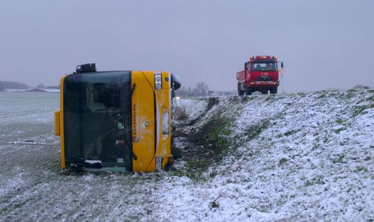 BAT-bus k�rte af vejen