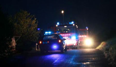 Brand i sauna i Robbedale