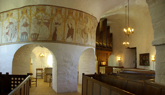 Blitzlys skader kalkmalerier