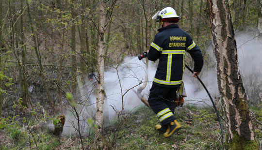 Brand ved naturlegeplads
