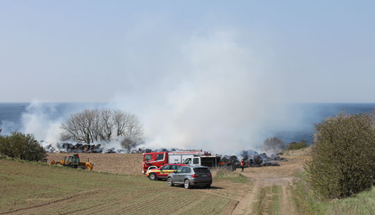 Brand i lager af bigballer