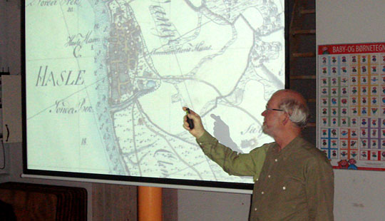 Gammelt kort pr�senteret