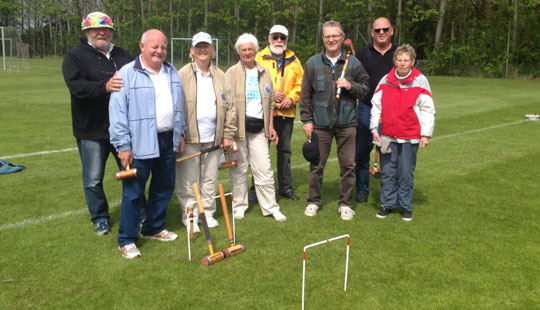 Aktive krocketturister p� bes�g