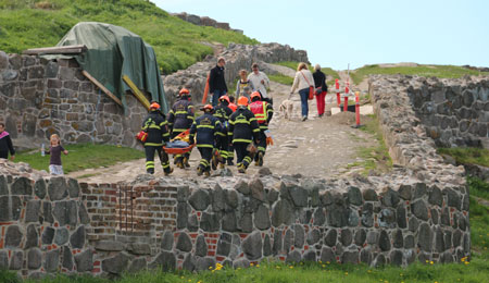 Uheld p� Hammershus