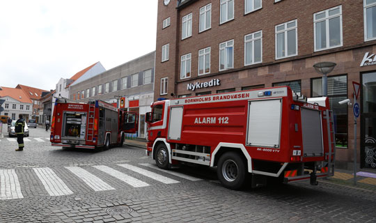 Brandalarm fra Nykredit i R�nne