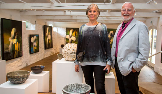 Kendt kunstnerpar udstiller