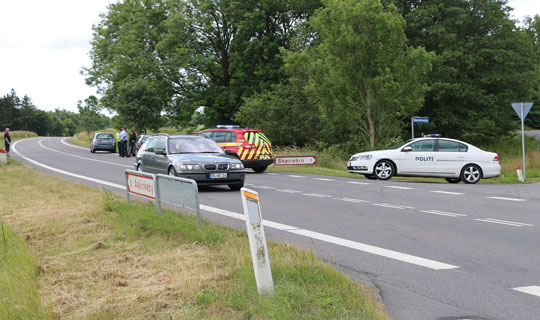 Trafikuheld ved Aakirkeby