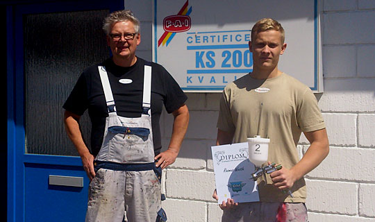 S�lv ved DM i autolakering