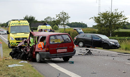 62-�rig mand dr�bt i trafikulykke