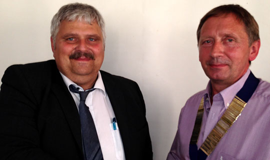 Pr�sidentskifte i Hasle Rotary Klub