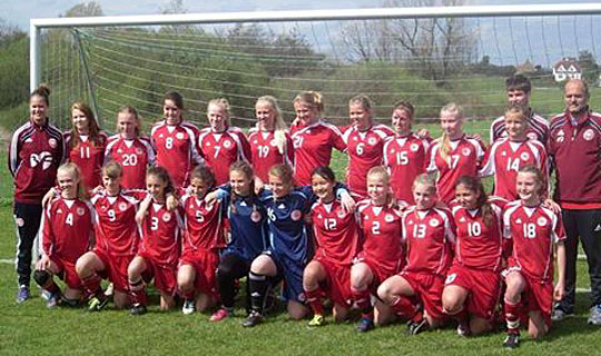 Nex�-pige p� landsholdet
