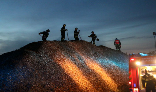 Alarm om brand var vanddamp