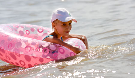 Balkas badevand 19 grader