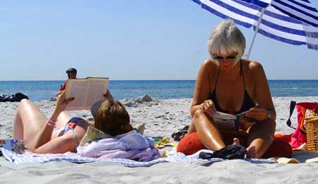 Badevandet er p� 23-24 grader