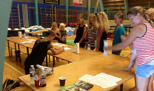 Autografjagt i Hasle