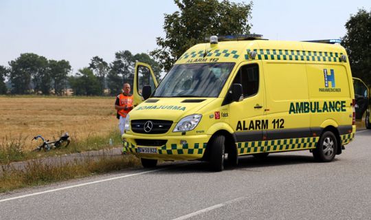 Cykelrytter alvorligt kv�stet