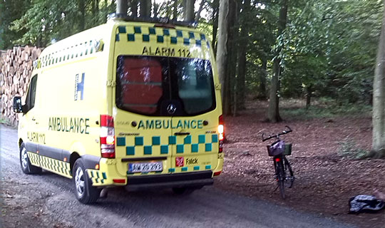 Kvinde faldt med cykel