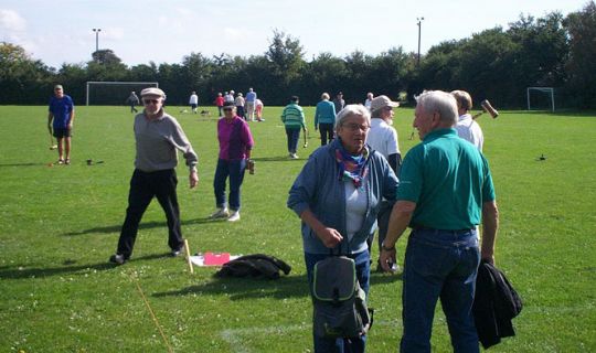 Stort krocketst�vne i Knudsker