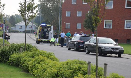 Cyklist v�ltede i R�nne