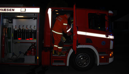 Lumsk mindre brand i R�nne