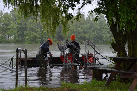 Beredskabsfolk pumpede vand