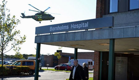 150 patienter med helikopter