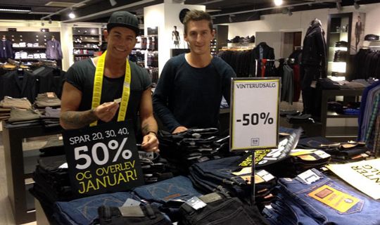 75 procent rabat hos t�jmand