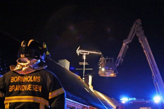 Skorstensbrand i Nex�