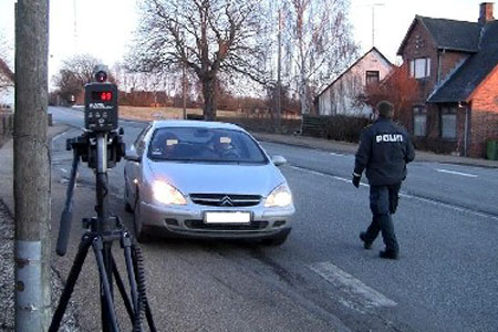 70 bilister fik fartb�der i sidste uge