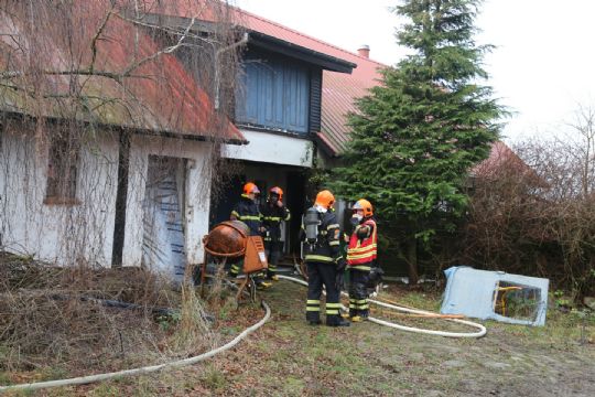 Udrykning til brand p� g�rd