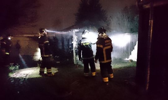 Fyrv�rkeri �rsag til brand i R�nne