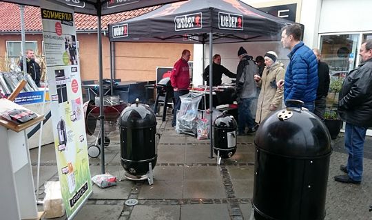 Grill med r�g og damp