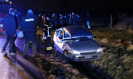 To biler i f�rdselsuheld ved Nex�