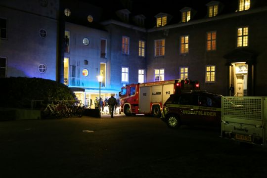 Brandalarm p� asylcenter