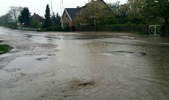 Regnskyl gav problemer