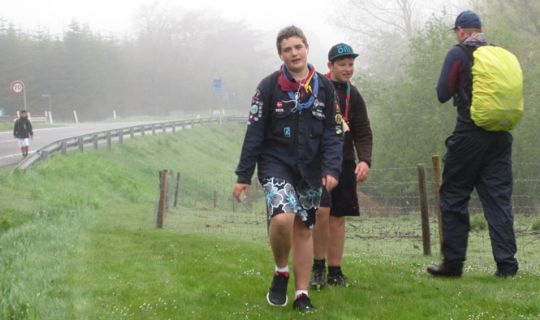 Spejderne skal Bornholm rundt i Pinsen