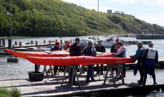Tre ny kajakker gjorde lykke i Hammerhavnen