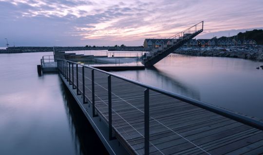 Nyt bad og toilet p� Hasle Havn