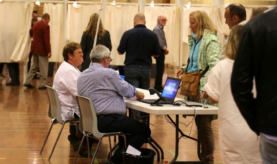 Stemmeprocent p� 83,52 p� Bornholm