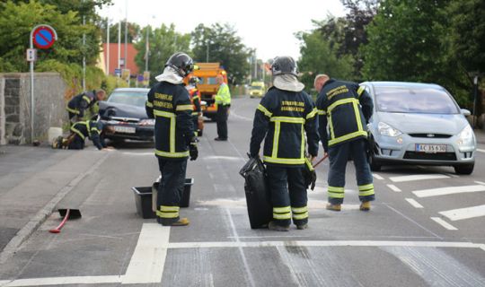 Uheld p� Haslevej i R�nne