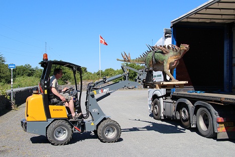 Pansret dinosaur ankommet til Bornholm