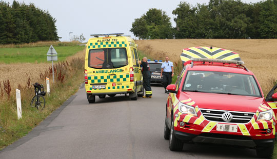 Udrykning til f�rdselsuheld