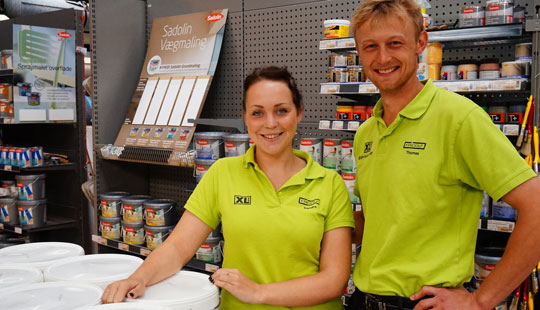 Nyudkl�kket salgsassistent hos Fridolf